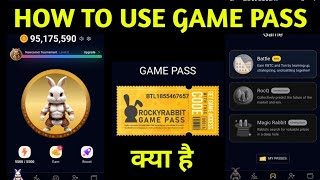 rocky rabbit game pass  rocky rabbit game pass code  How to use rocky rabbit game pass [upl. by Albric]