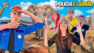 JOGAMOS POLÍCIA E LADRÃO NO ZOOLÓGICO deu ruim [upl. by Aitra]