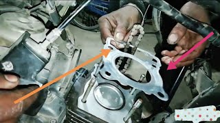 Hero Honda CBZ xtremeUnicorn 150Cc nwe ring Piston fittinghalf engine [upl. by Mccall]