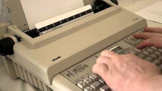 Olivetti PT 506 Electronic Typewriter Demonstration [upl. by Orabelle]