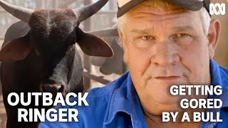 Kurt talks about being gored by a bull in the outback  Outback Ringer [upl. by Treulich]