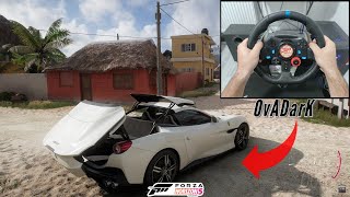 Ferrari Portofino Convertible  Forza Horizon 5  Steering Wheel amp Shifter Logitech G29 SHorts [upl. by Ecienaj]