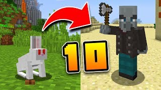 10 SECRET MOB WEAKNESSES in Minecraft Pocket Edition PS4 Xbox Switch PC [upl. by Banebrudge304]