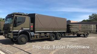 Trsp zG Basler Pontoniere  Motfahrer der Schweizer Armee [upl. by Roosevelt]