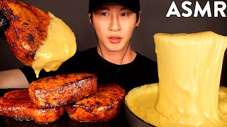 ASMR FILET MIGNON amp STRETCHY CHEESE FONDUE MUKBANG No Talking COOKING amp EATING SOUNDS [upl. by Sidnac]