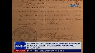 Pagmamanipula umano sa botohan sa Tejeros Convention mababasa sa mga liham ni Bonifacio [upl. by Ayatan]