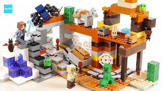 レゴ マインクラフト 荒野の廃坑 21263 ／ LEGO Minecraft The Badlands Mineshaft Speed Build amp Review [upl. by Scopp]