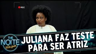 The Noite 080615  Murilo Acting Juliana em teste para ser atriz [upl. by Anyat]