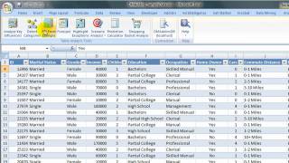 Microsoft Data Mining Demo  Fill from Example [upl. by Falo]