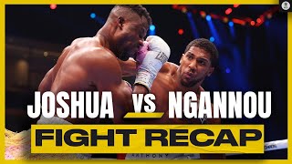 Anthony Joshua KNOCKS OUT Francis Ngannou in ROUND 2  Fight Recap  CBS Sports [upl. by Aenitsirhc]