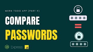 how to compare hashed password with the original password  Node JS amp Express JS [upl. by Brezin286]