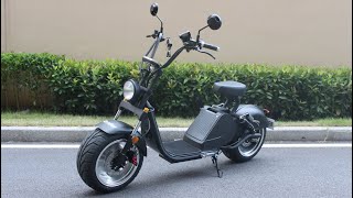 Citycoco caigiees Rooder harley electric scooter with EEC COC VIN Street legal license scooter [upl. by Notgnimer664]