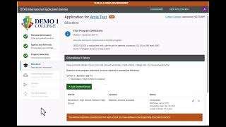 International Applicants  Adding Education Details [upl. by Eugirne139]