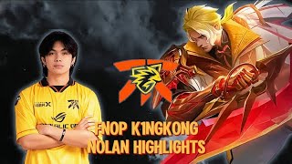 K1ngkong Nolan Highlights vs Falcon AP Bren Game 2 Day 3 Playoffs MPL PH S14 [upl. by Ausoj]