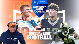 BRONCOS VS SAINTS THURSDAY NIGHT FOOTBALL PREVIEW [upl. by Nixon]