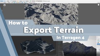 Terragen 4 Basics Exporting Terrain [upl. by Iderf]