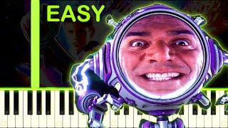 MR ELECTRIC THEME  Sharkboy And Lavagirl  EASY Piano Tutorial [upl. by Volkan]