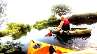 Kayaking on the river Stour Canterbury [upl. by Oinolopa]