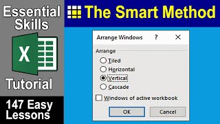 22 Open and view two Excel workbooks at the same time [upl. by Creighton]