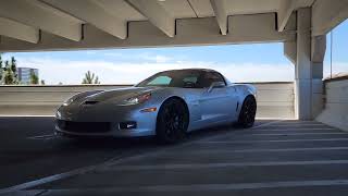 BIG Cam C6 Z06 LOUD Parking Garage Start  Chop  BTR Stage 3 Cam  ARH Headers  Corsa Extremes [upl. by Shifrah]