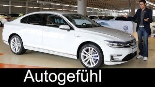 New VW Volkswagen Passat GTE FULL REVIEW test driven PluginHybrid 2016 [upl. by Ramak]