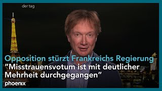 Schaltgespräch mit Holger Beckmann über die Misstrauensanträge der Opposition in Frankreich [upl. by Nimar889]