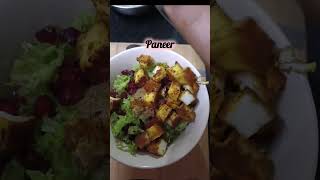 Paneer salad recipepaneer paneerrecipe paneertikka shortsfeed [upl. by Pallas]