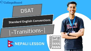 TRANSITIONS SAT ENGLISH COMPLETE LESSON IN NEPALI  STANDARD ENGLISH CONVENTIONS [upl. by Haberman926]