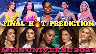 MISS UNIVERSE 2024 FINAL PREDICTION missuniverse missuniverso beautypageant [upl. by Hanauq]