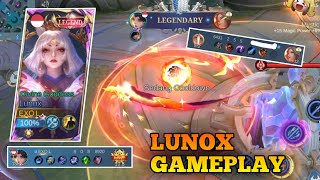 LUNOX BUFF LUNOX DIVINE GODDESS GAMEPLAY  LUNOX BEST BUILD amp EMBLEM 2024  LUNOX TUTORIAL [upl. by Adyol48]