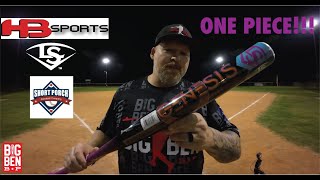 LOUISVILLE SLUGGER GENESIS ONE PIECE USSSA HEADBANGER SPORTS EXCLUSIVE Slowpitch Softball Bat [upl. by Koser]