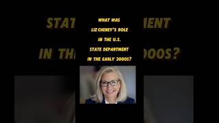 quotWhat was Liz Cheneys role in the US State Department in the early 2000squot LizCheneyStateDepart [upl. by Carmita]