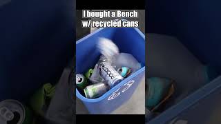 Buying a bench with recycled can money [upl. by Tirrag]