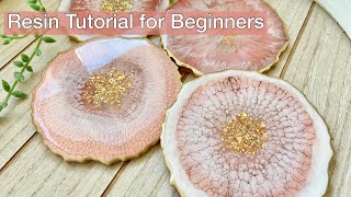 Resin Art for Beginners Complete Resin Coaster Tutorial [upl. by Werra]