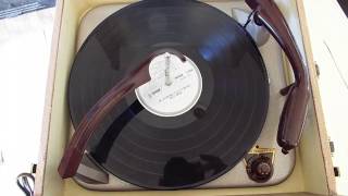 Ultratone 3 speed automatic record player playing a couple LPs [upl. by Neeruam]