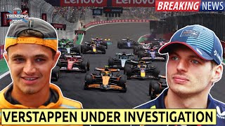 Sao Paulo GP Sprint Verstappen under investigation after Norris claims Brazilian sprint win [upl. by Idaf671]