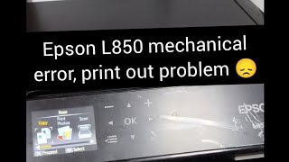 Epson L850 printer scannererror nozzle cleaning print out problem 😞 Problem solved 😄 [upl. by Ruelle]