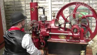 Ruston Hornsby Gas oil Engine startup [upl. by Guy]