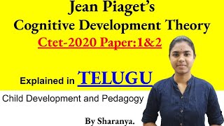 Jean Piagets Cognitive Development  Child Development and Pedagogy  Ctet 2020  Ctet Telugu [upl. by Aihsenot649]