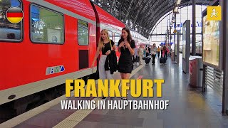 Walking in Frankfurt Hauptbahnhof Germany 🇩🇪  August 2023  4K 60 [upl. by Anilac]