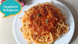 Resep Spaghetti Bolognese SimpelAla Rumahan [upl. by Okiron]