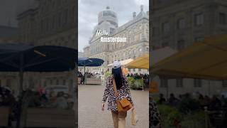 Walking Around Dam Square Amsterdam 🇳🇱 shorts travel netherlands [upl. by Yv412]