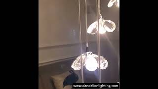 Crystal Large Chandeliers For High Ceiling Foyer Light Fixture light chandelier homedecor home [upl. by Azmah814]