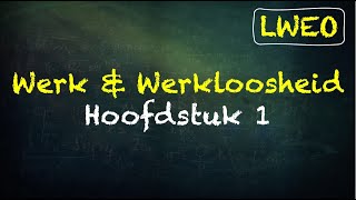 Werk amp Werkloosheid LWEO Hoofdstuk 1  economie havo [upl. by Ahseek]