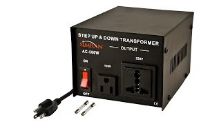 110 to 220 StepUp transformer Review [upl. by Myron]