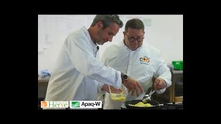 Présentation dune recette à base de fromage de Herve AOP avec Adrien Devyver et Traiteur Les Cours [upl. by Egag]