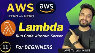 AWS Lambda Tutorial for Beginners  Create Your First Lambda Function HINDI [upl. by Ettenrahc310]