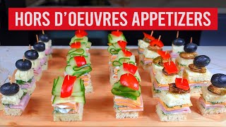 4 Easy Canape Recipes I Christmas Appetizers I Christmas Party Prep [upl. by Austreng]