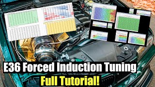 BMW E36 TurboSupercharger Tuning Full Tutorial [upl. by Imaon]