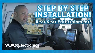 VOXX Universal Seatback InVehicle Entertainment System Installation  StepbyStep Guide [upl. by Osy]